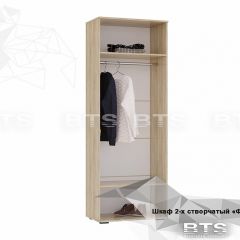 ФЛАЙ Шкаф 2-х створчатый ШК-04 (дуб сонома/белый) в Асбесте - asbest.mebel24.online | фото 4