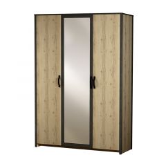 Шкаф 3-дверный с зеркалом №885 Гранж в Асбесте - asbest.mebel24.online | фото