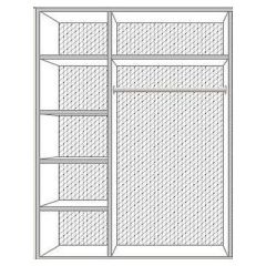 Шкаф 3-х дверный с зеркалами (01.143) Роза (беж) в Асбесте - asbest.mebel24.online | фото 2