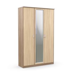 Шкаф 3-х створчатый Дуэт Люкс с зеркалом в Асбесте - asbest.mebel24.online | фото 5