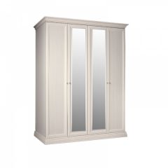 Шкаф 4-х дверный для платья и белья (2 зеркала) Амели штрих-лак (АМШ1/4) в Асбесте - asbest.mebel24.online | фото