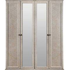 Шкаф 4-х створчатый (2+2) с Зеркалом Афина (крем корень) в Асбесте - asbest.mebel24.online | фото
