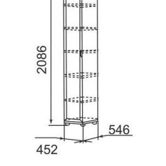 Шкаф для белья Ника-Люкс 22 в Асбесте - asbest.mebel24.online | фото 2