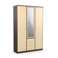Шкаф комбинированный Дуэт Люкс с зеркалом в Асбесте - asbest.mebel24.online | фото