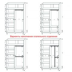 Шкаф-купе 1400 серии SOFT D1+D3+B2+PL1 (2 ящика+1штанга) профиль «Графит» в Асбесте - asbest.mebel24.online | фото 7