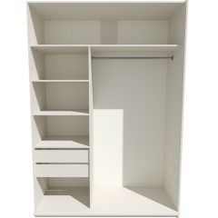 Шкаф-купе 1800 серии SOFT D1+D3+B2+PL1 (2 ящика+1штанга) профиль «Графит» в Асбесте - asbest.mebel24.online | фото 2
