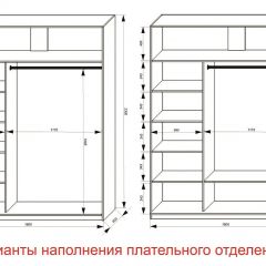 Шкаф-купе 1800 серии SOFT D1+D3+B2+PL1 (2 ящика+1штанга) профиль «Графит» в Асбесте - asbest.mebel24.online | фото 6