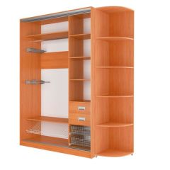 Шкаф-купе Элвис 1500 вариант 3 (ЛДСП/Зеркало) в Асбесте - asbest.mebel24.online | фото 2