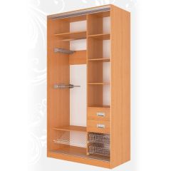 Шкаф-купе Жаклин 1200 вариант 7 (Тройной ЛДСП/Тройной ЛДСП) в Асбесте - asbest.mebel24.online | фото 3