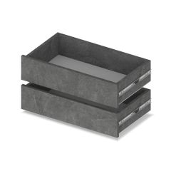 МАРТИН Шкаф-купе с зеркалом Камень темный (2200*450) М422 в Асбесте - asbest.mebel24.online | фото 3