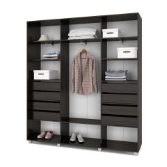 МАРТИН Шкаф-купе с зеркалом Венге (2200*450) М422 в Асбесте - asbest.mebel24.online | фото 4