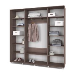 МАРТИН Шкаф-купе Шимо темный (2200*450) М421 в Асбесте - asbest.mebel24.online | фото 2