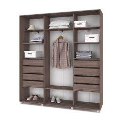 МАРТИН Шкаф-купе Шимо темный (2200*450) М421 в Асбесте - asbest.mebel24.online | фото 4