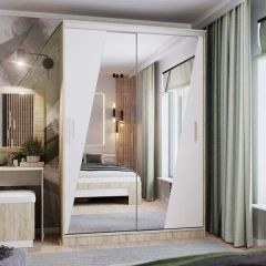 Шкаф-купе ПШ-2.9 1500 Фасад Норд (Дуб сонома/Белый жемчуг) в Асбесте - asbest.mebel24.online | фото