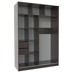Шкаф-купе ПШ-2.9 1500 Фасад СТРЕЛКА (ВЕНГЕ стрелка беж) в Асбесте - asbest.mebel24.online | фото 2