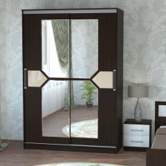Шкаф-купе ПШ-2.9 1800 Фасад СТРЕЛКА (ВЕНГЕ стрелка беж) в Асбесте - asbest.mebel24.online | фото