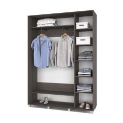 РОЛАНД Шкаф-купе Анкор темный (450*1600) Р461 в Асбесте - asbest.mebel24.online | фото 3