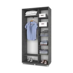 РОЛАНД Шкаф-купе Камень темный (450*1100) Р411 в Асбесте - asbest.mebel24.online | фото 2