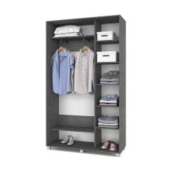 РОЛАНД Шкаф-купе Камень темный (450*1300) Р431 в Асбесте - asbest.mebel24.online | фото 3