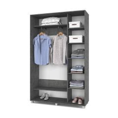 РОЛАНД Шкаф-купе Камень темный (450*1400) Р441 в Асбесте - asbest.mebel24.online | фото 3