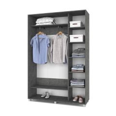 РОЛАНД Шкаф-купе Камень темный (450*1500) Р451 в Асбесте - asbest.mebel24.online | фото 3