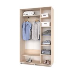 РОЛАНД Шкаф-купе Млечный дуб (450*1300) Р431 в Асбесте - asbest.mebel24.online | фото 3