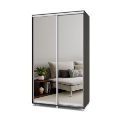 РОЛАНД Шкаф-купе с зеркалами Венге (450*1300) Р433 в Асбесте - asbest.mebel24.online | фото 2