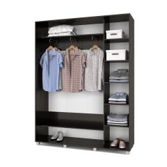 РОЛАНД Шкаф-купе с зеркалами Венге (450*1700) Р473 в Асбесте - asbest.mebel24.online | фото 2
