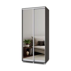 РОЛАНД Шкаф-купе с зеркалами Венге (600*1000) Р603 в Асбесте - asbest.mebel24.online | фото