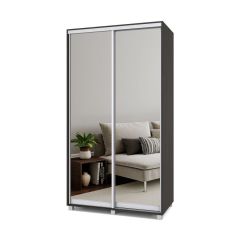 РОЛАНД Шкаф-купе с зеркалами Венге (600*1200) Р623 в Асбесте - asbest.mebel24.online | фото