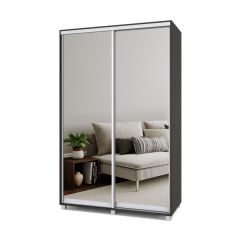 РОЛАНД Шкаф-купе с зеркалами Венге (600*1400) Р643 в Асбесте - asbest.mebel24.online | фото