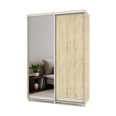 РОЛАНД Шкаф-купе с зеркалом Ирландский дуб (450*1500) Р452 в Асбесте - asbest.mebel24.online | фото 2