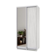 РОЛАНД Шкаф-купе с зеркалом Шимо светлый (450*1100) Р412 в Асбесте - asbest.mebel24.online | фото 2