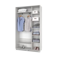 РОЛАНД Шкаф-купе с зеркалом Шимо светлый (450*1300) Р432 в Асбесте - asbest.mebel24.online | фото 3