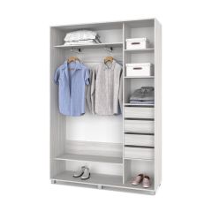 РОЛАНД Шкаф-купе с зеркалом Шимо светлый (450*1400) Р442 в Асбесте - asbest.mebel24.online | фото 5