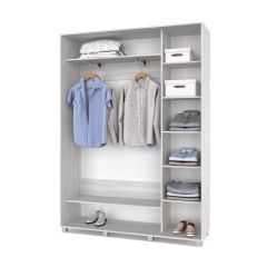 РОЛАНД Шкаф-купе с зеркалом Шимо светлый (450*1600) Р462 в Асбесте - asbest.mebel24.online | фото 3
