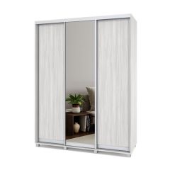 РОЛАНД Шкаф-купе с зеркалом Шимо светлый (450*1700) Р472 в Асбесте - asbest.mebel24.online | фото