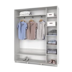РОЛАНД Шкаф-купе с зеркалом Шимо светлый (450*1800) Р482 в Асбесте - asbest.mebel24.online | фото 2