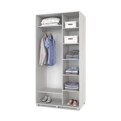 РОЛАНД Шкаф-купе с зеркалом Шимо светлый (600*1100) Р612 в Асбесте - asbest.mebel24.online | фото 2