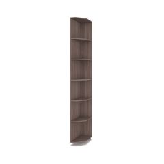 РОЛАНД Шкаф-купе с зеркалом Шимо темный (450*1100) Р412 в Асбесте - asbest.mebel24.online | фото