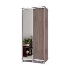 РОЛАНД Шкаф-купе с зеркалом Шимо темный (600*1000) Р602 в Асбесте - asbest.mebel24.online | фото