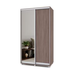 РОЛАНД Шкаф-купе с зеркалом Шимо темный (600*1300) Р632 в Асбесте - asbest.mebel24.online | фото