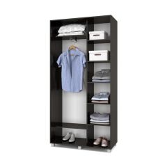 РОЛАНД Шкаф-купе с зеркалом Венге (450*1100) Р412 в Асбесте - asbest.mebel24.online | фото 2