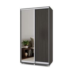 РОЛАНД Шкаф-купе с зеркалом Венге (450*1200) Р422 в Асбесте - asbest.mebel24.online | фото