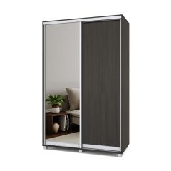 РОЛАНД Шкаф-купе с зеркалом Венге (450*1400) Р442 в Асбесте - asbest.mebel24.online | фото 2