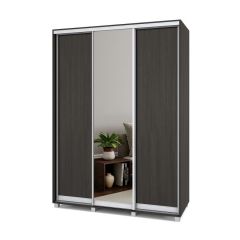 РОЛАНД Шкаф-купе с зеркалом Венге (450*1600) Р462 в Асбесте - asbest.mebel24.online | фото 2