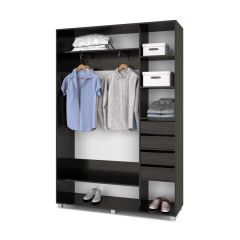 РОЛАНД Шкаф-купе с зеркалом Венге (450*1600) Р462 в Асбесте - asbest.mebel24.online | фото 5