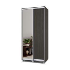 РОЛАНД Шкаф-купе с зеркалом Венге (600*1000) Р602 в Асбесте - asbest.mebel24.online | фото