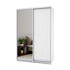 РОЛАНД Шкаф-купе зеркалом Анкор светлый (600*1500) Р652 в Асбесте - asbest.mebel24.online | фото