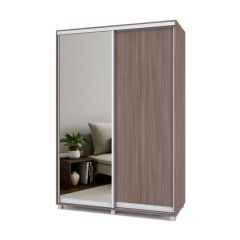 РОЛАНД Шкаф-купе с зеркалом Шимо темный (600*1500) Р652 в Асбесте - asbest.mebel24.online | фото